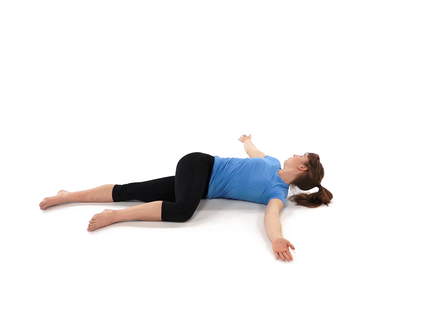 Supine chest opening stretch - feel great in between yoga or